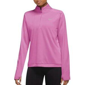 Nike Dri-FIT Pink Pacer Crewneck Long Sleeves Running Top Womens Size Medium